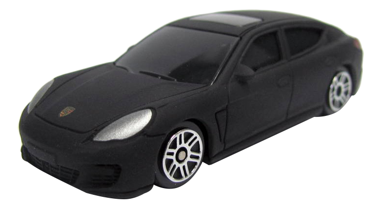 Машина металлическая Uni-Fortune 1:64 Porsche Panamera без механизмов черный матовый