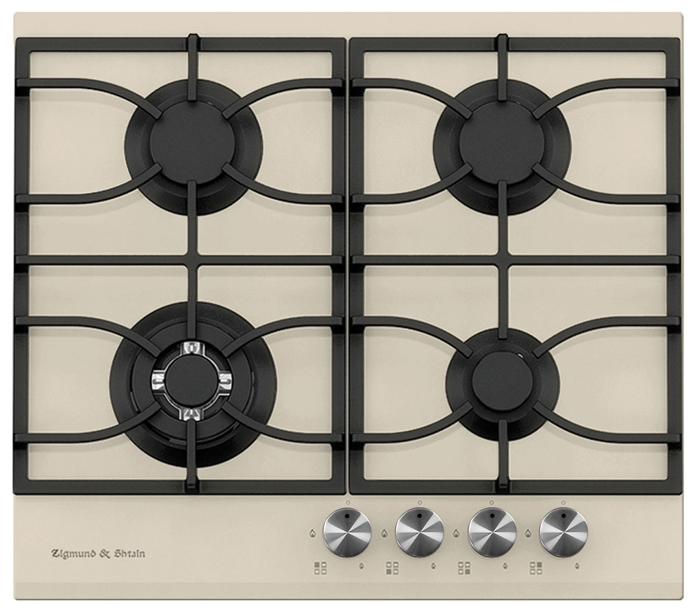 фото Встраиваемая варочная панель газовая zigmund & shtain mn 115.61 beige