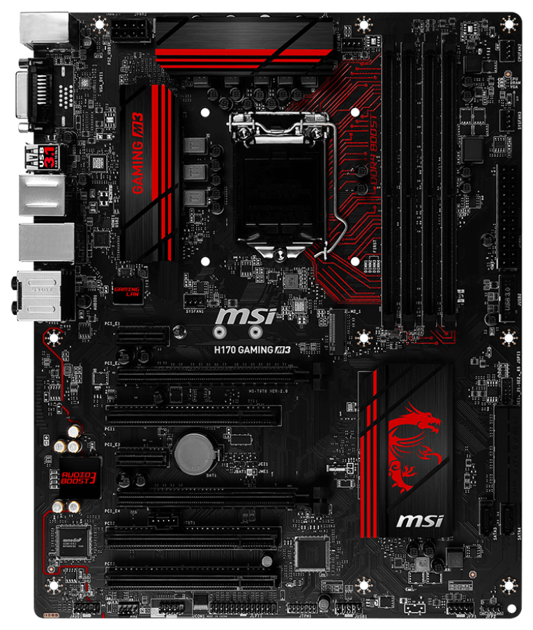 

Материнская плата MSI H170 Gaming M3, H170 Gaming M3