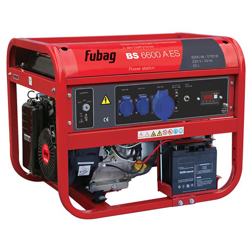 фото Бензиновый генератор fubag bs 6600 a es