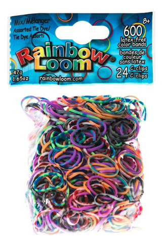 фото Плетение из резинок rainbow loom радужный микс 600 шт.