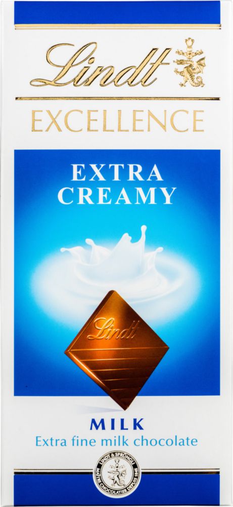 Шоколад молочный Lindt excellence extra creamy 100 г