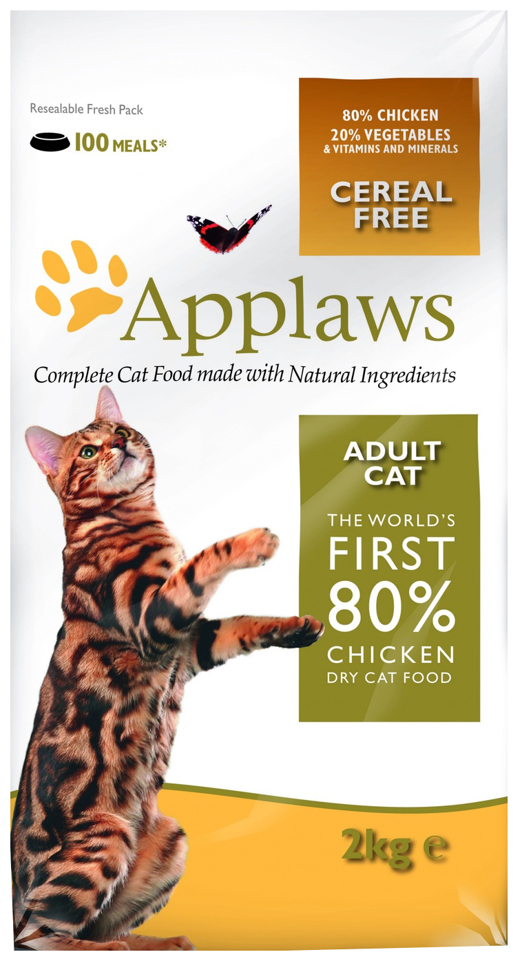 фото Сухой корм для кошек applaws adult grain free, курица, 2кг