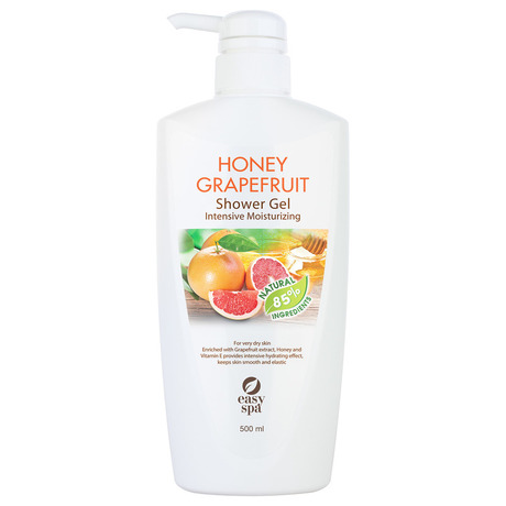 фото Гель для душа easy spa honey grapefruit intensive moisturizing shower gel, 500 мл