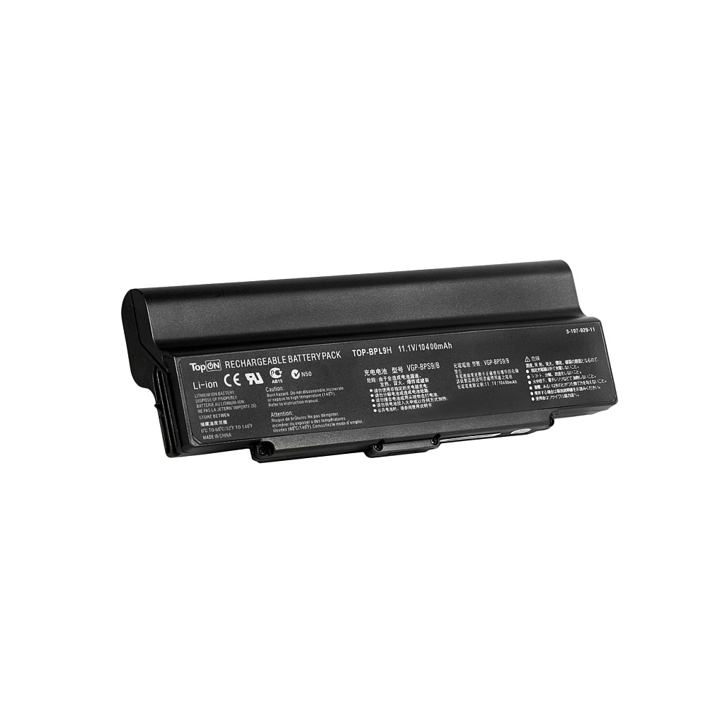 фото Аккумулятор для ноутбука sony vaio vgn-ar, vgn-cr, vgn-nr, vgn-sz series topon