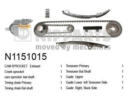 

Комплект цепи грм Nipparts N1151015