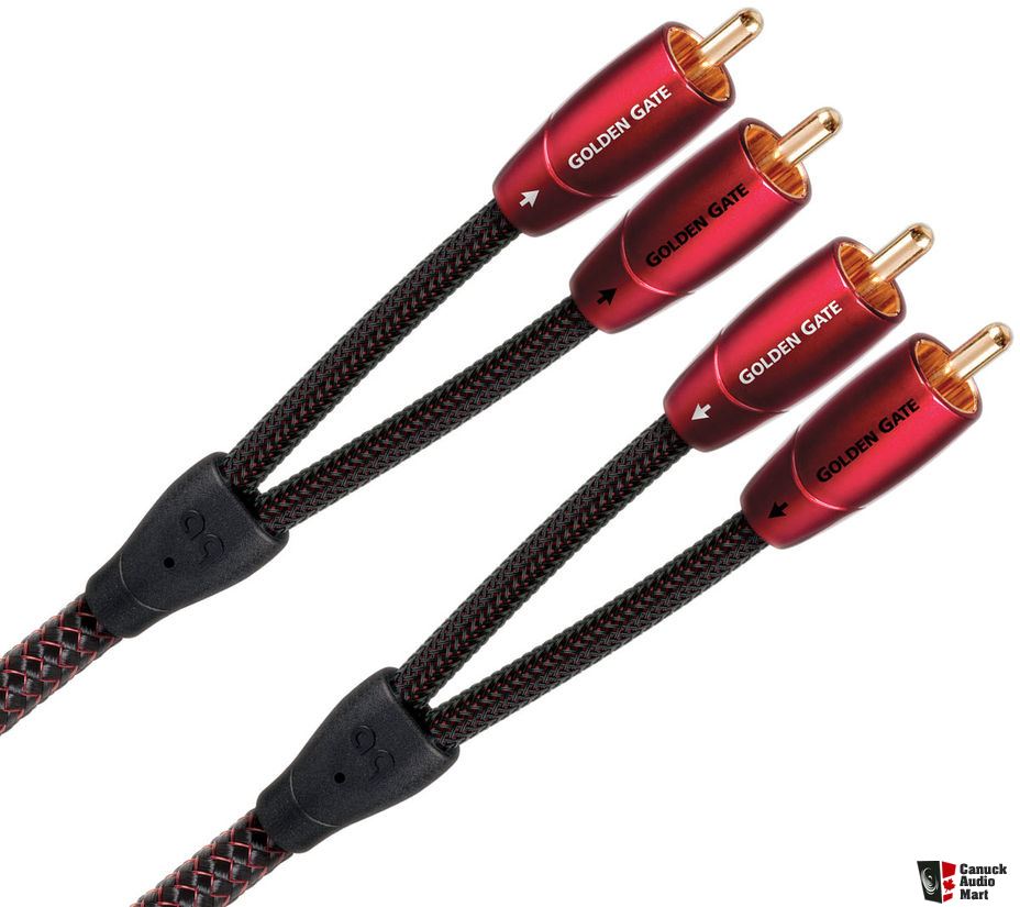 фото Кабель audioquest golden gate 2rca - 2rca, 2м black/red