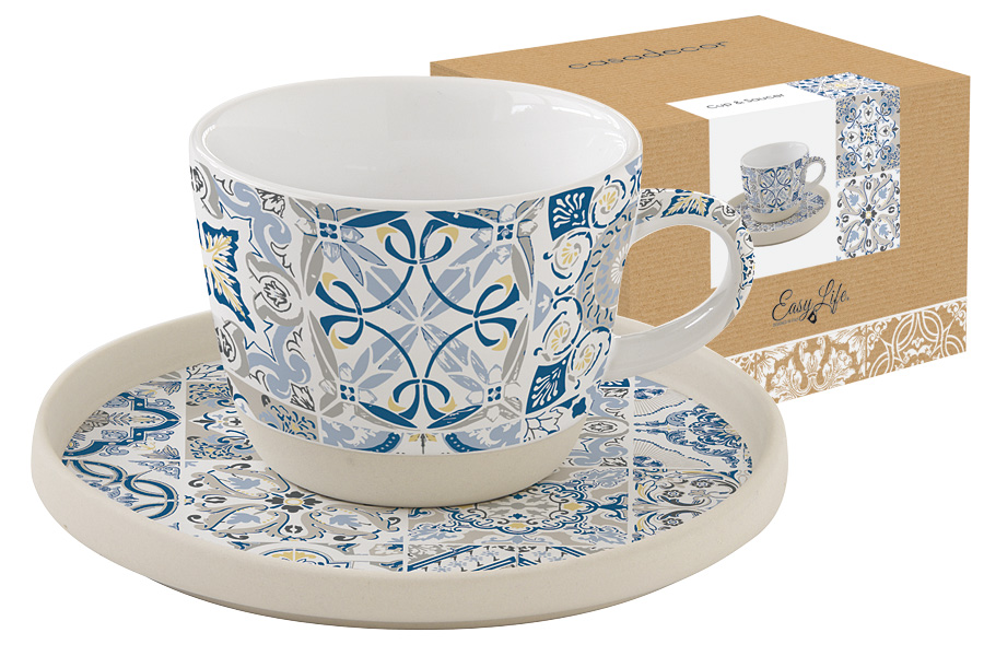

Чашка с блюдцем Casadecor 250 мл, синяя 56225 Easy Life