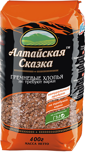 

Хлопья Алтайская сказка гречневые 400 г