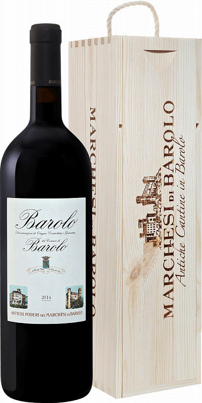 

Вино Barolo del Comune di Barolo DOCG Marchesi di Barolo (gift box)