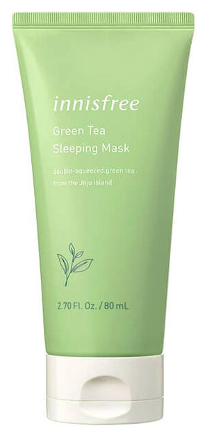 Успокаивающая ночная маска для лица с зелёным чаем Innisfree Green Tea Sleeping Mask