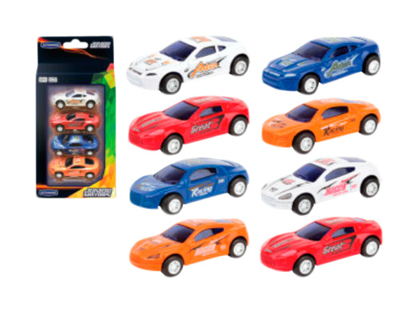 

Машинки Autotime Dream Sport Cars, 1:60, 4 штуки 48663W-RUS