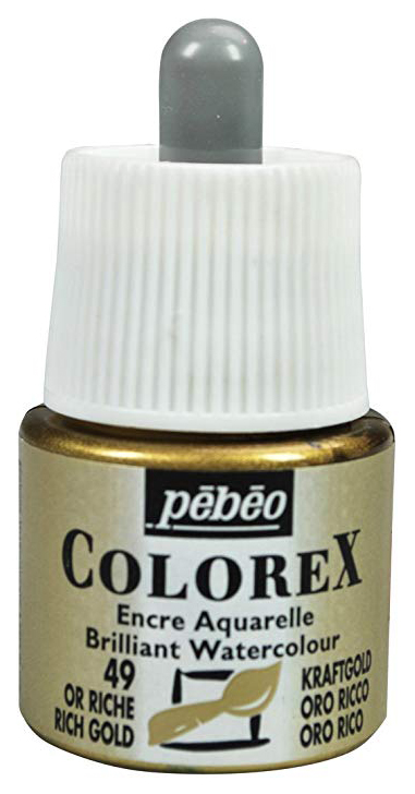 

Чернила Pebeo 342-049 стеклянный флакон золотистый 1шт