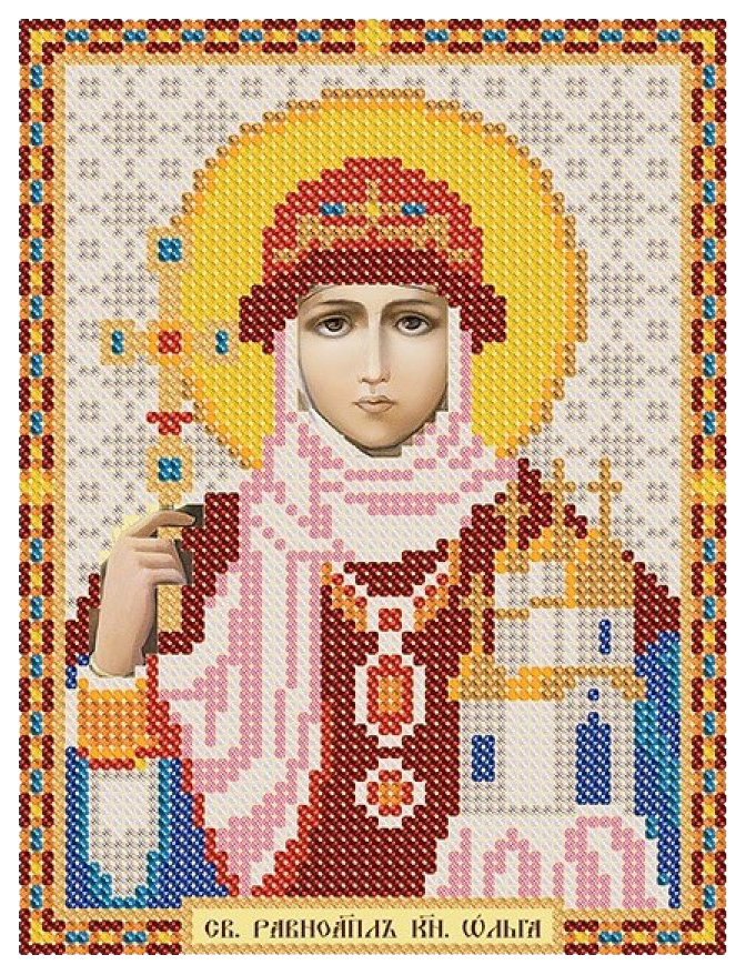 

Вышивка бисером Нова Слобода Св. Равноап. Ольга Княгиня Киевская СМ 7167