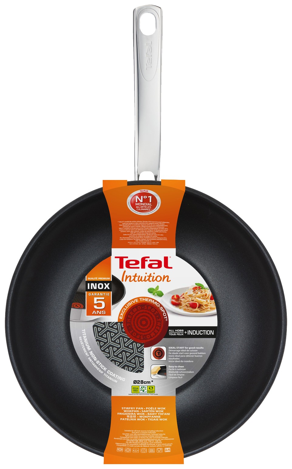 фото Сковорода-вок tefal intuition ss2 28 см a7031904