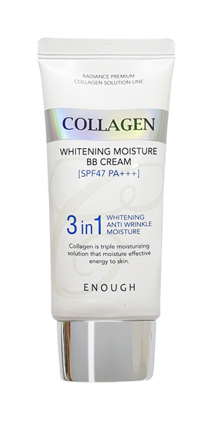 BB крем Enough Collagen Whitening Moisture BB Cream SPF 47 PA+++ 50 г farmstay гель для лица отшелушивающий с экстрактом яблока выравнивающий тон кожи all in one whitening peeling gel apple