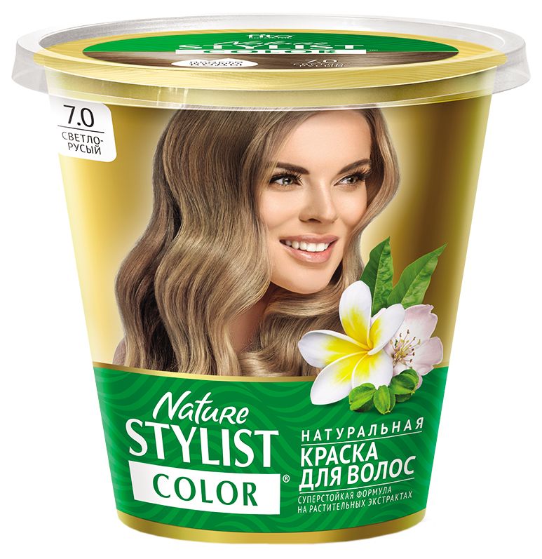 фото Краска для волос фитокосметик nature stylist color 7.0 светло-русый fito косметик