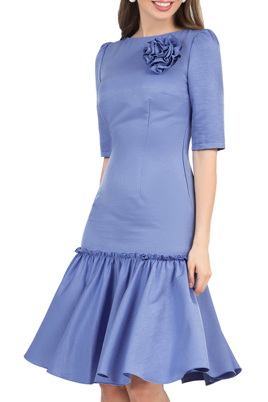 фото Платье женское olivegrey pl000751v(kiello) голубое 42 ru