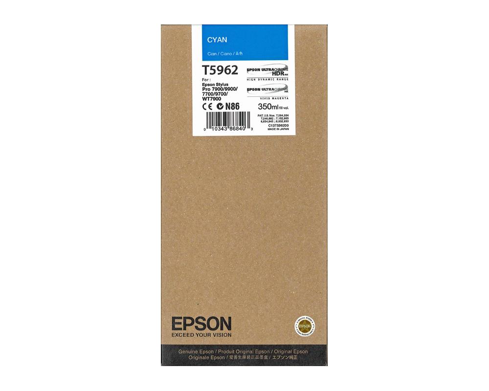 

Картридж для струйного принтера Epson T5962 (C13T596200) голубой, оригинал, C13T596200