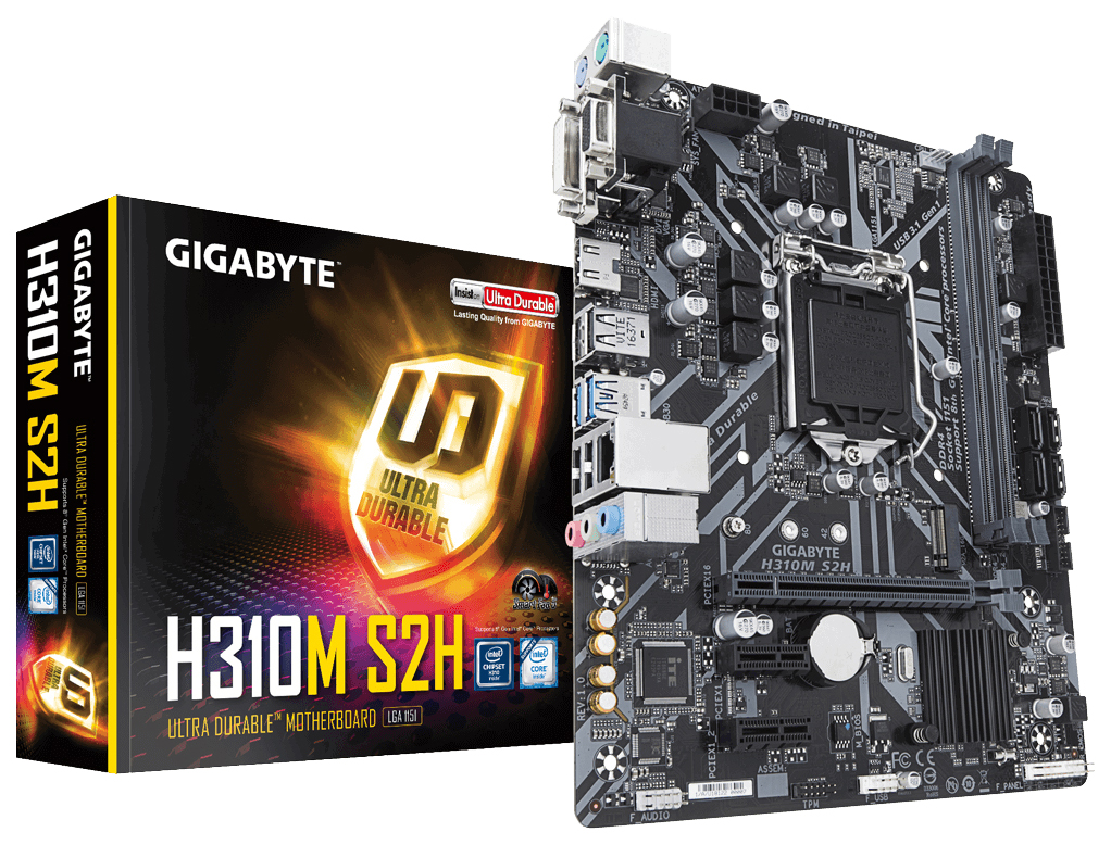 фото Материнская плата gigabyte h310m s2h