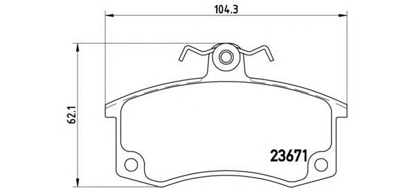 фото Комплект тормозных колодок brembo p41004