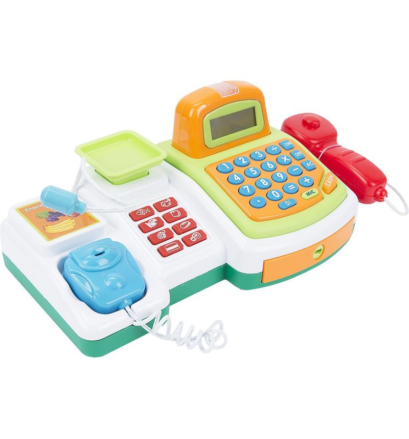 

Касса в наборе с продуктами, (на бат) S S Toys
