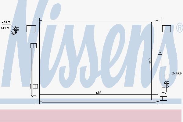 фото Радиатор кондиционера nissens 940403