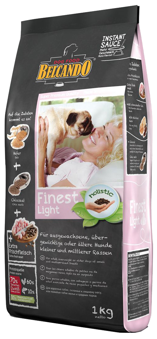 фото Сухой корм для собак belcando finest light, птица, 1кг