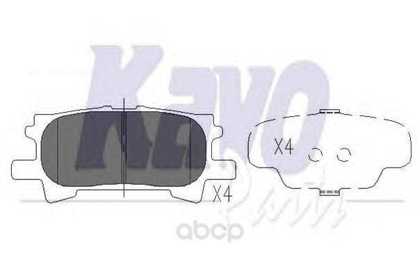 

Колодки тормозные kavo parts KBP9078