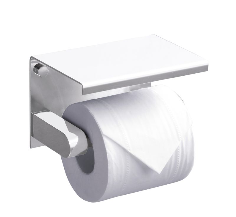 фото Бумагодержатель с полкой rush edge (ed77141white)