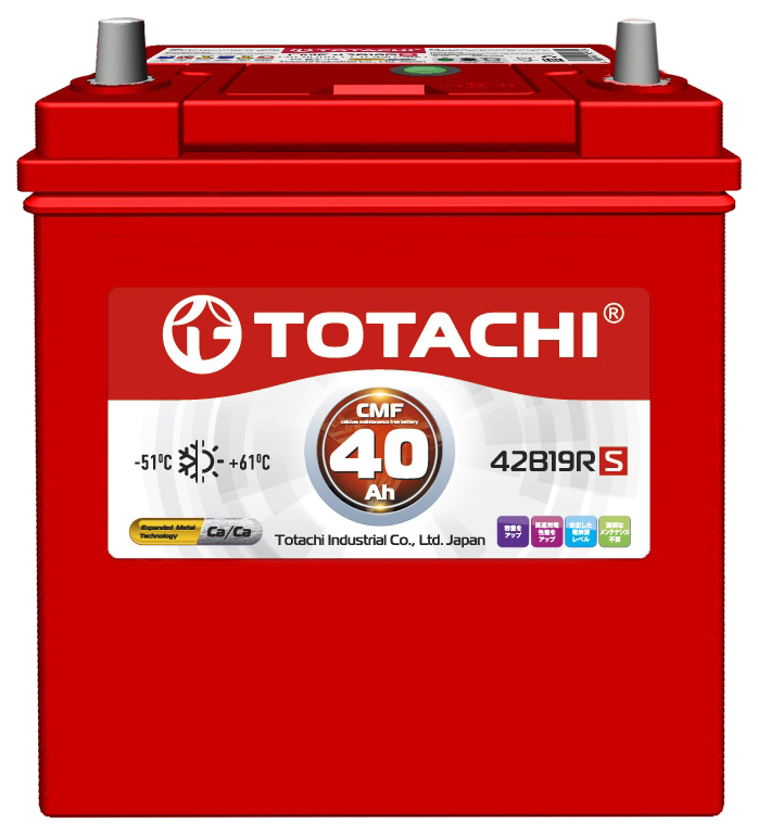 Аккумулятор TOTACHI KOR CMF 40 RS 42B19RS