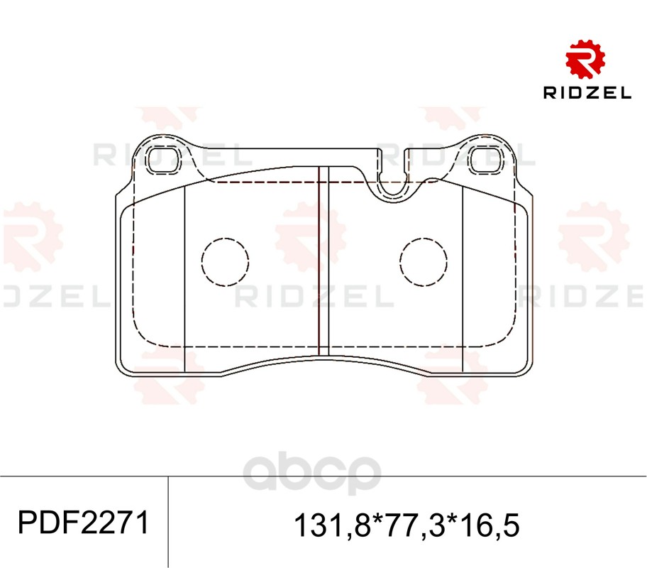 

Комплект тормозных колодок RIDZEL PDF2271