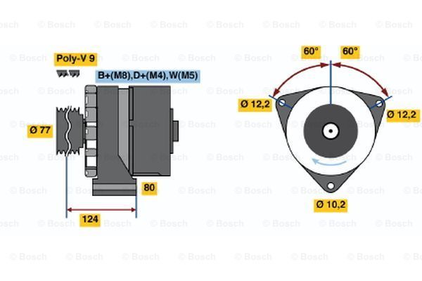 

Генератор BOSCH 0 986 039 790