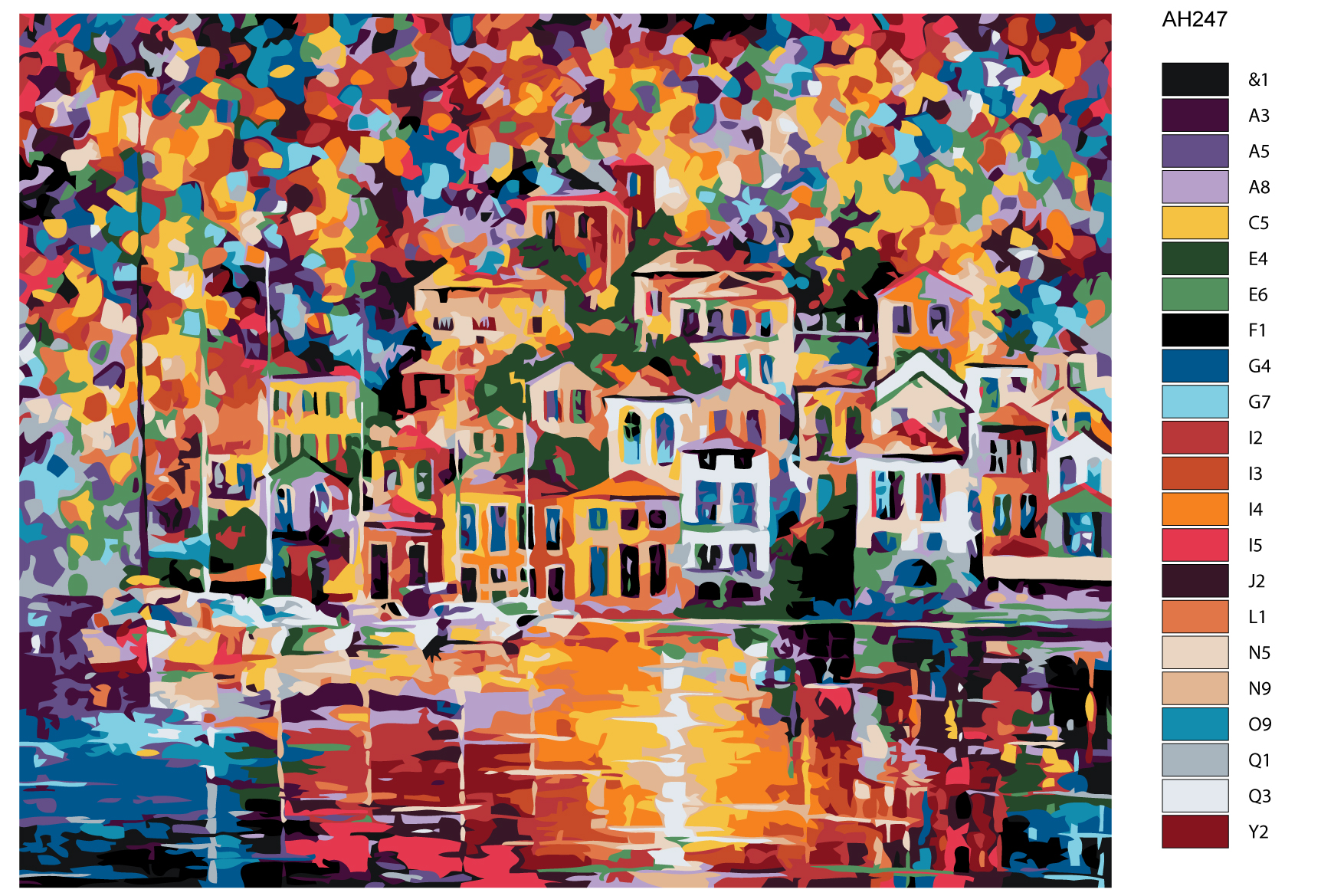 

Картина по номерам, 40 x 50, ARTH-AH247, ARTH-AH247