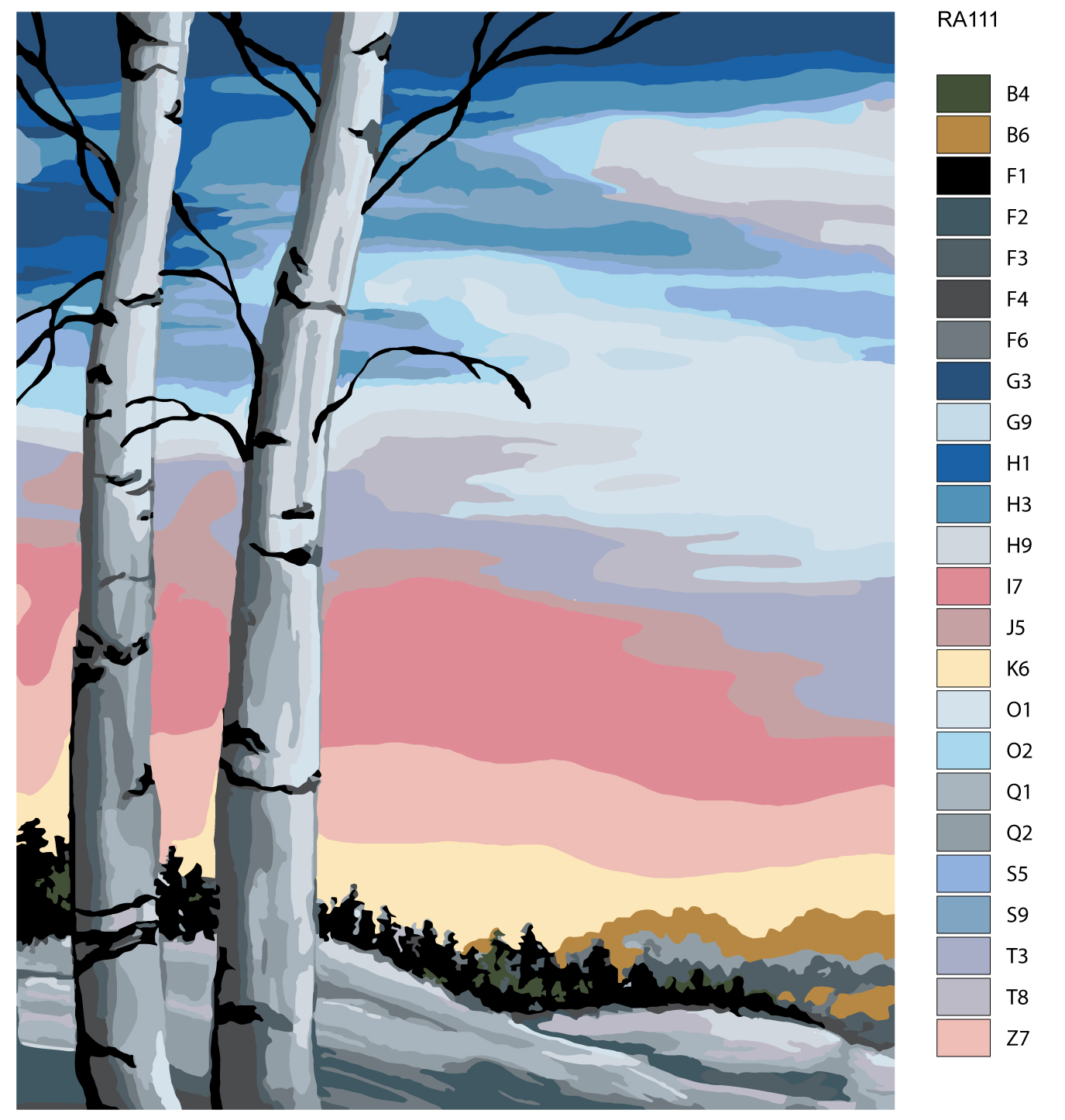 

Картина по номерам, 40 x 50, RA111, RA111