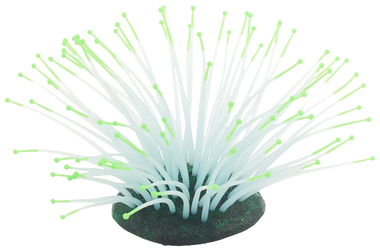 

Искусственный коралл JELLY-FISH Актиния светящийся, зеленый, 9.5х9х8.5 см, Актиния