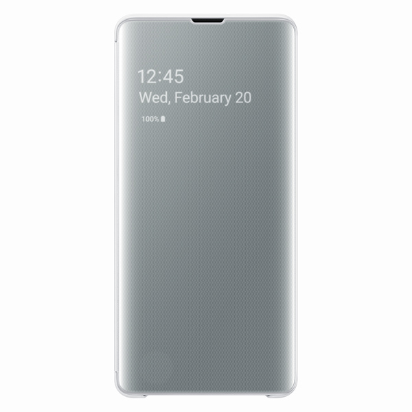 фото Чехол samsung clear view cover для galaxy s10 plus white