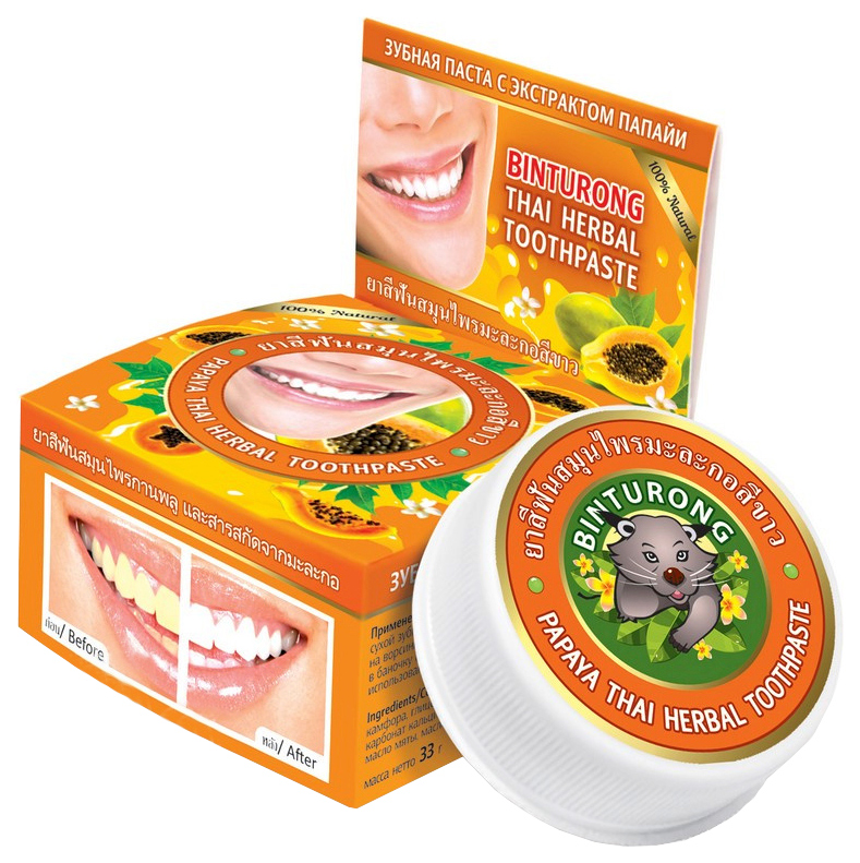 Зубная паста Binturong С анисом 33 г зубная паста binturong c экстрактом манго 33 г