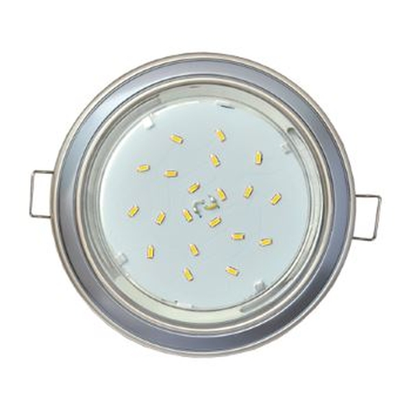 

Ecola GX53 H4 9022 светильник встраиваемый 2 цветный жемчуг-серебро
