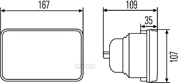 

Вставка фары, основная фара 12v Hella 1AB003177-001
