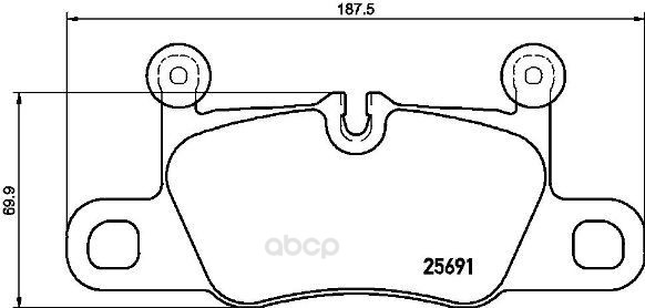 

Тормозные колодки дисковые brembo P65031
