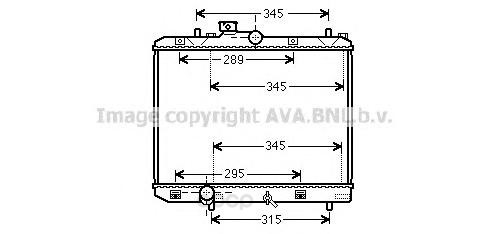 фото Радиатор охлаждения двигателя ava sz2111
