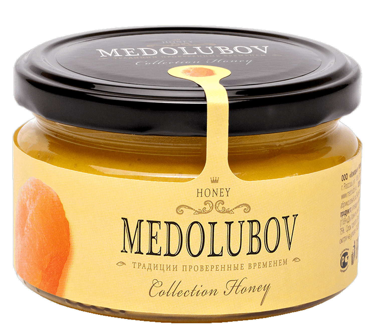 

Крем-мёд с курагой, Медолюбов, 250 мл