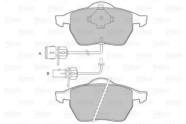 

Тормозные колодки Valeo дисковые 598483