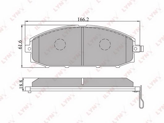 

Тормозные колодки LYNXauto дисковые BD5715