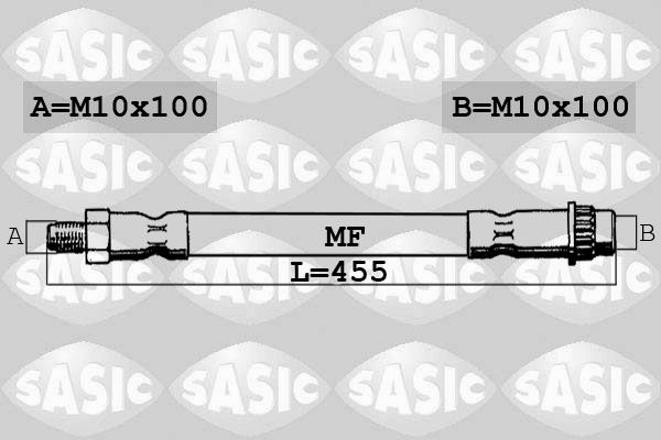 Шланг тормозной системы SASIC 6604026
