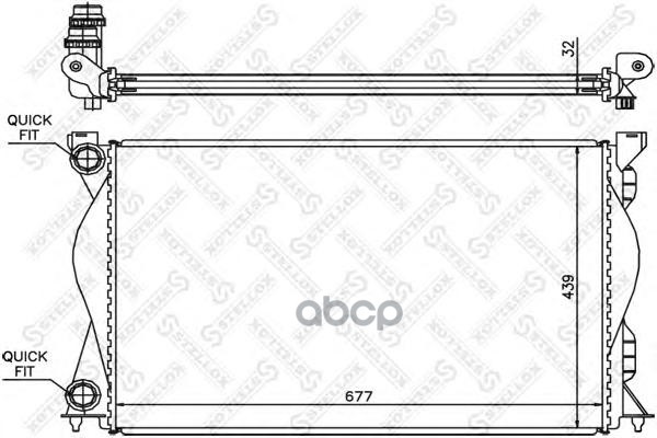 Радиатор системы охлаждения Stellox 1025509SX 100024757440
