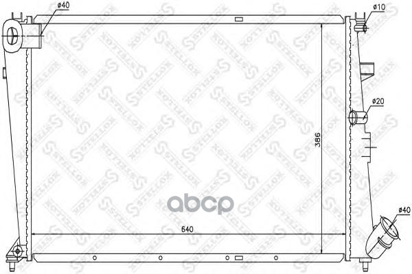  Радиатор системы охлаждения Stellox 1025640SX