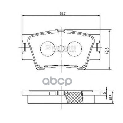 

Комплект тормозных колодок NIPPARTS J3612035