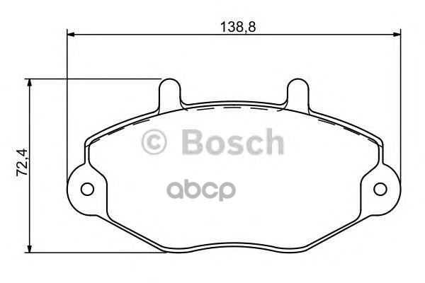 

Комплект тормозных колодок BOSCH 0986494287